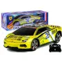 Tālvadības pults vadāma sporta automašīna R/C dzeltena