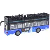 Zilais divstāvu pilsētas autobuss Autobusi