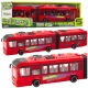 Sarkans autobuss ar gaismas un skaņas efektiem Autobusi