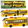 Dzeltens skolas autobuss ar gaismas un skaņas efektiem Autobusi