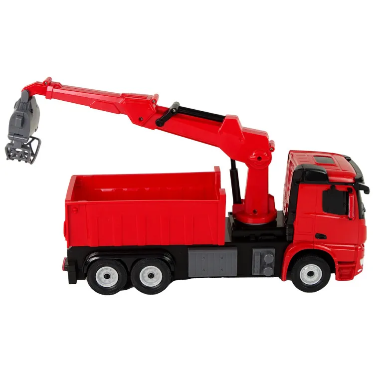 Mercedes Rastar Grab Truck Sarkans Radio vadāmās rotaļlietas