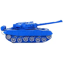 R/C tankas Nuotoliniu būdu valdomi žibintai garsas mėlyna 1:18 27MHz