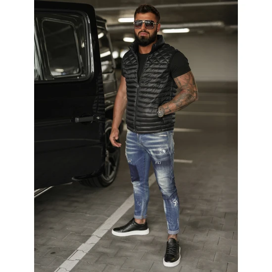 Vīriešu melna veste Kanor Vestes