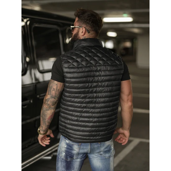 Vīriešu melna veste Kanor Vestes