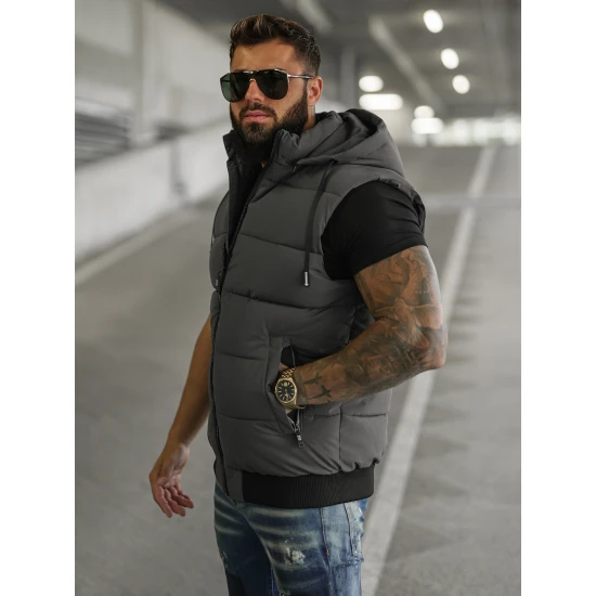 Vīriešu tumši pelēka veste Corles Vestes