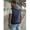 Tumši zila jaka ar kapuci Naron Vestes