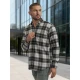 Vīriešu pelēks rūtains krekls Marino Krekli
