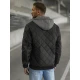 Melna vīriešu jaka ar kapuci Lator JS/8M986/392