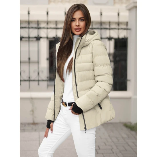 Balta dāmu jaka Jena Sieviešu jakas