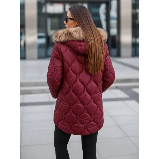 Sieviešu bordo krāsas jaka Mona Sieviešu jakas