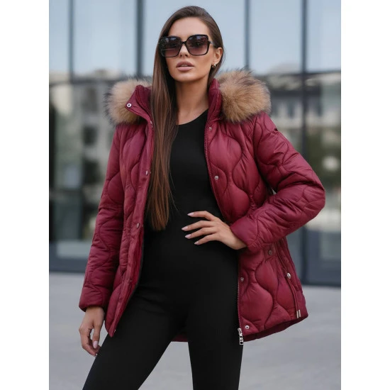 Sieviešu bordo krāsas jaka Mona Sieviešu jakas