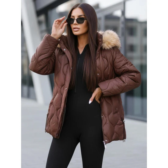 Sieviešu brūna jaka Mona Sieviešu jakas