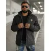Vīriešu melna ziemas jaka Lorenzo JS/57M7503/392