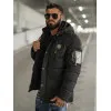 Vīriešu melna ziemas jaka Lorenzo JS/57M7503/392