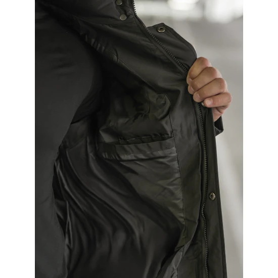 Vīriešu melna ziemas jaka Lorenzo JS/57M7503/392