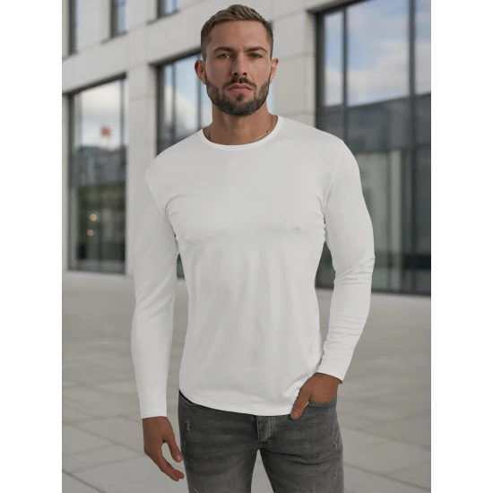 Vīriešu balts T-krekls Rojo Džemperi