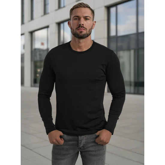 Vīriešu melns T-krekls Rojo Džemperi