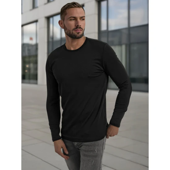 Vīriešu melns T-krekls Rojo Džemperi