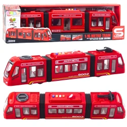 Sarkanais pilsētas metro ar gaismas un skaņas efektiem