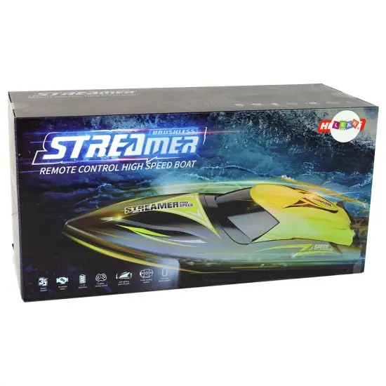 Motorlaiva R/C 2.4G Yellow 35 HP/H Radio vadāmās rotaļlietas