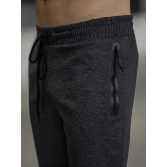 Vīriešu tumši pelēkas bikses Run Bikses