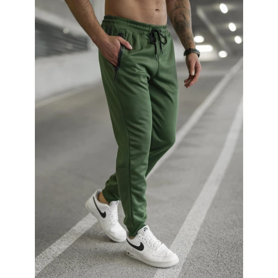 Vīriešu haki krāsas bikses Run Gadījuma bikses