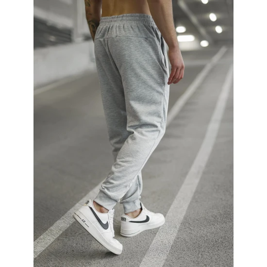 Vīriešu gaiši pelēkas bikses Run Gadījuma bikses