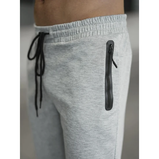 Vīriešu gaiši pelēkas bikses Run Gadījuma bikses