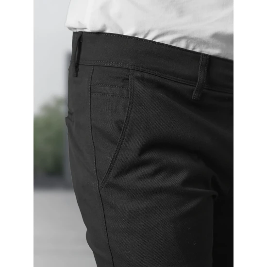 Vīriešu melnās čīnos bikses Reno