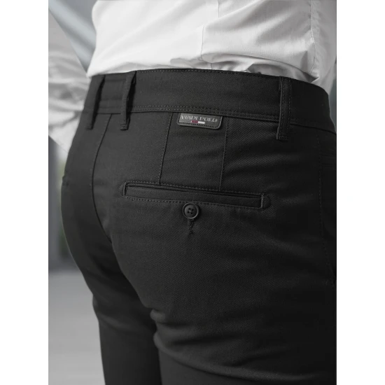 Vīriešu melnās čīnos bikses Reno