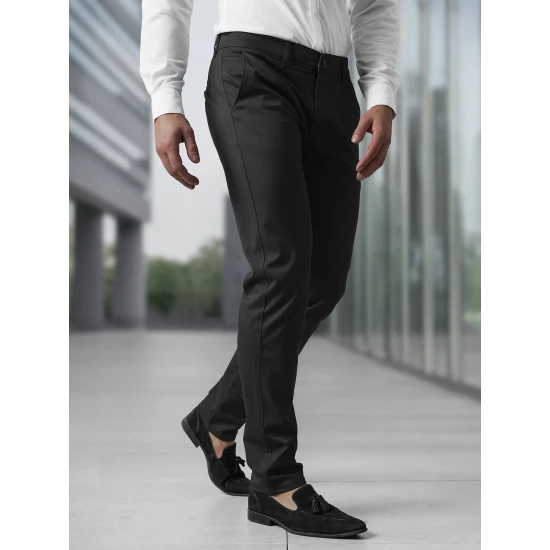 Vīriešu melnās čīnos bikses Reno