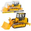 Dzeltens kāpurķēžu buldozers Būvniecība un lauksaimniecība
