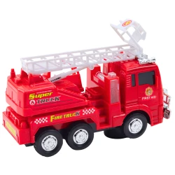  Ugunsdzēsēju mašīna ar kustīgām kāpnēm, gaismas un skaņas efektiem
