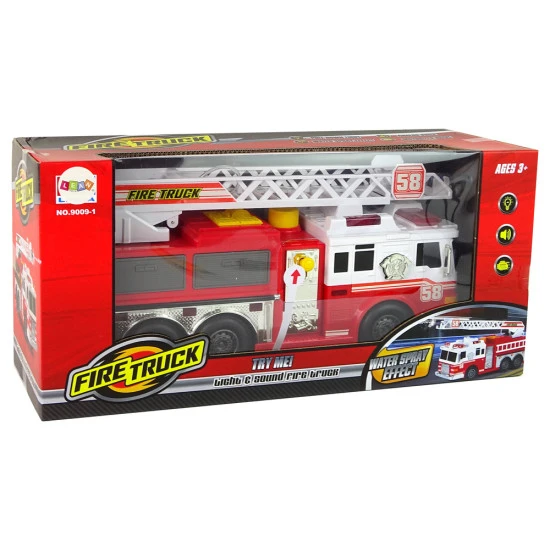 Ugunsdzēsēju dienesta transportlīdzeklis ar gaismas efektiem