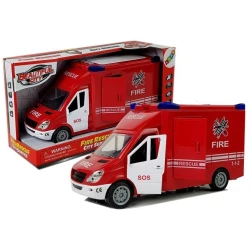 Ugunsdzēsības mašīna ar skaņas un gaismas efektu