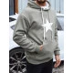 Vyriškas pelēks džemperis ar kapuci Star. Džemperi ar kapuci