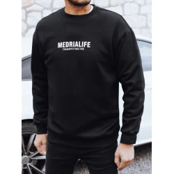 Vīriešu melns džemperis Medrialife