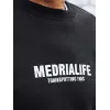Vīriešu melns džemperis Medrialife Džemperi bez kapuciņiem