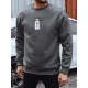 Vīriešu tumši pelēks džemperis Gala Džemperi ar uzrakstiem