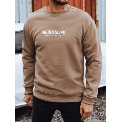 Vīriešu brūnais džemperis Medrialife