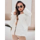 Sieviešu balta īsa jaka ar kažokādu Flora Sieviešu jakas