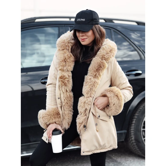 Sieviešu brūna jaka Gibon Sieviešu jakas