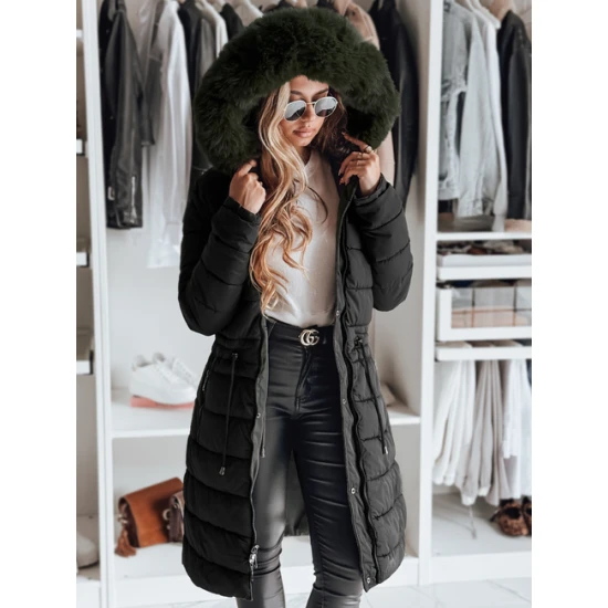 Sieviešu melna ziemas jaka Trend