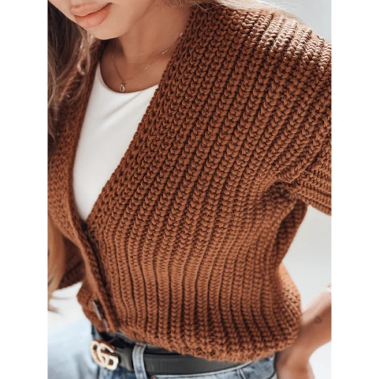 Sieviešu brūns adījums Lorel Sieviešu džemperi