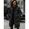 Vīriešu melna ziemas jaka Bruno JS/19M1290/392
