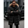 Vīriešu melna ziemas jaka Bruno JS/19M1290/392