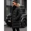 Vīriešu melna ziemas jaka Bruno JS/19M1290/392