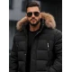 Vīriešu melna ziemas jaka Bruno JS/19M1290/392