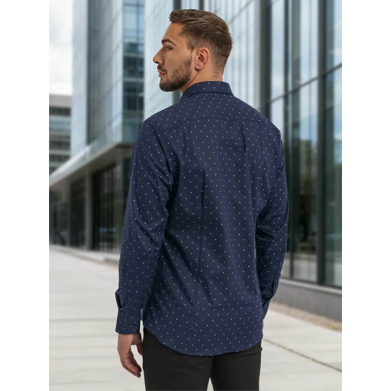 Vīriešu tumši zils krekls Royal Krekli