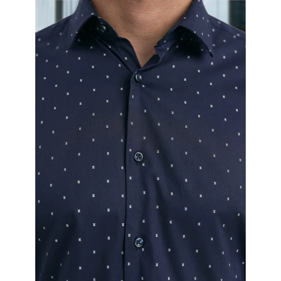 Vīriešu tumši zils krekls Royal Krekli